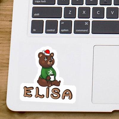 Elisa Sticker Weihnachtsbär Laptop Image