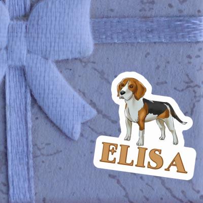 Autocollant Beagle Elisa Gift package Image