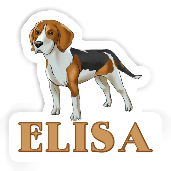 Autocollant Beagle Elisa Gift package Image