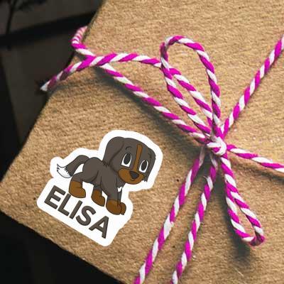 Sticker Elisa Mountain Dog Notebook Image