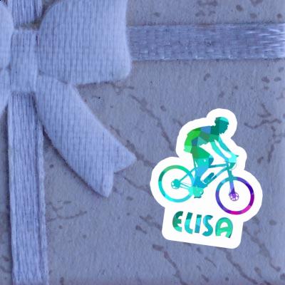 Elisa Sticker Biker Laptop Image