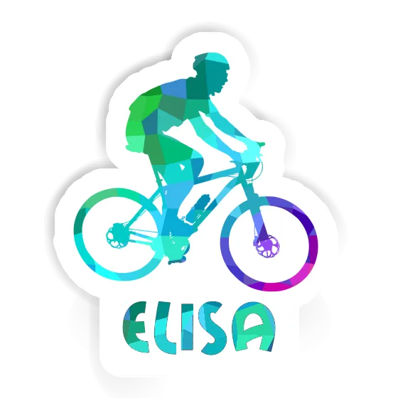 Elisa Sticker Biker Laptop Image