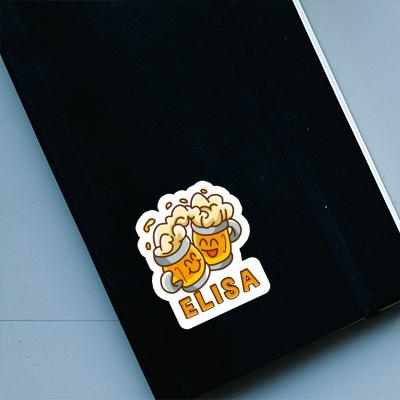 Elisa Sticker Beer Image