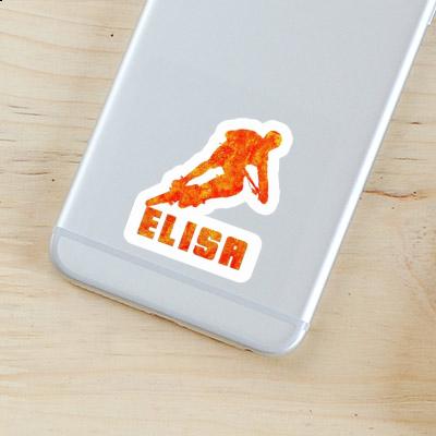 Elisa Sticker Biker Laptop Image