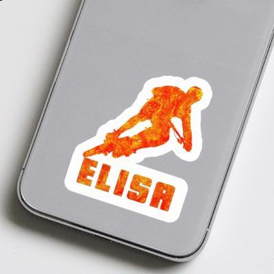 Sticker Biker Elisa Notebook Image