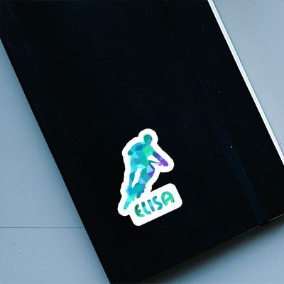 Elisa Sticker Biker Laptop Image