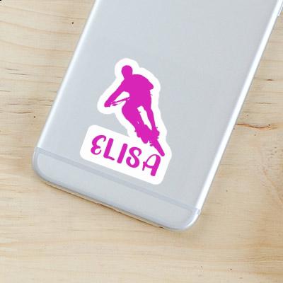 Sticker Biker Elisa Notebook Image