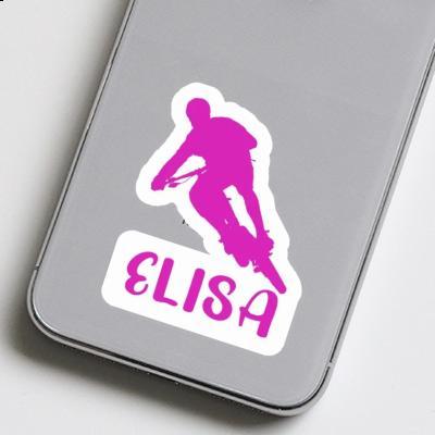 Sticker Biker Elisa Laptop Image