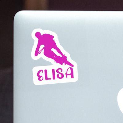 Sticker Biker Elisa Notebook Image