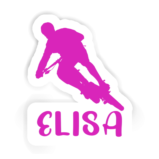 Biker Sticker Elisa Notebook Image