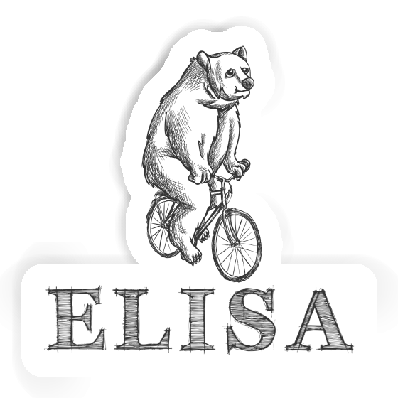 Bicycle rider Sticker Elisa Laptop Image