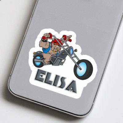 Sticker Biker Elisa Notebook Image