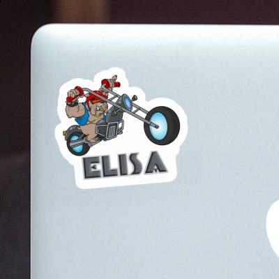 Sticker Biker Elisa Notebook Image