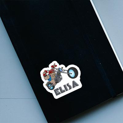 Sticker Biker Elisa Laptop Image