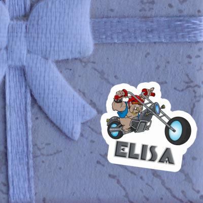 Sticker Biker Elisa Laptop Image