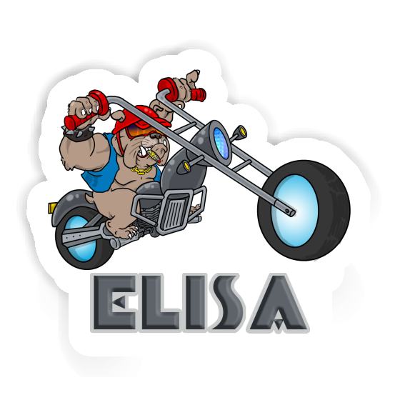 Sticker Biker Elisa Notebook Image