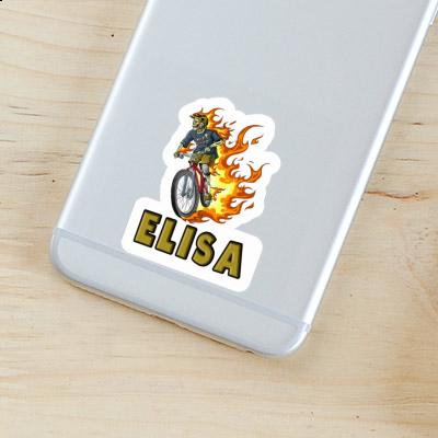 Biker Sticker Elisa Notebook Image