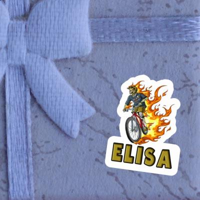 Biker Sticker Elisa Notebook Image