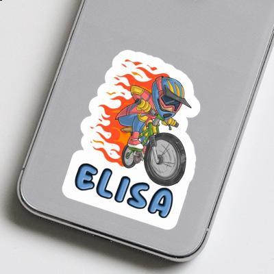 Freeride Biker Sticker Elisa Laptop Image