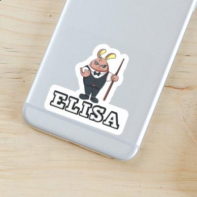 Sticker Billiard Player Elisa Laptop Image