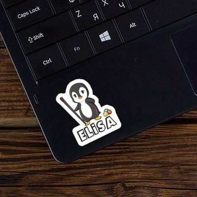 Penguin Sticker Elisa Laptop Image