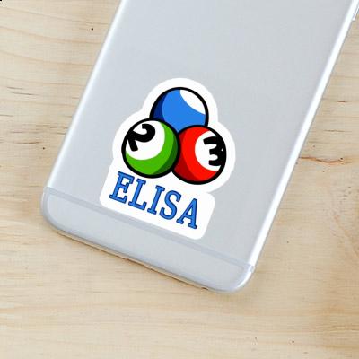 Sticker Elisa Billiard Ball Notebook Image