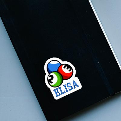 Sticker Elisa Billiard Ball Image