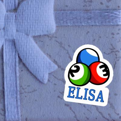 Sticker Elisa Billiard Ball Image