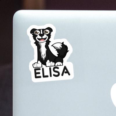 Elisa Autocollant Border Collie Laptop Image