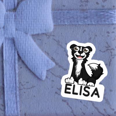 Sticker Elisa Border Collie Notebook Image