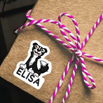 Sticker Elisa Border Collie Notebook Image