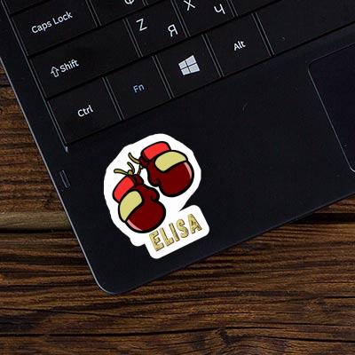 Boxing Glove Sticker Elisa Laptop Image