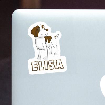 Sticker Elisa Bretagne Spaniel Notebook Image