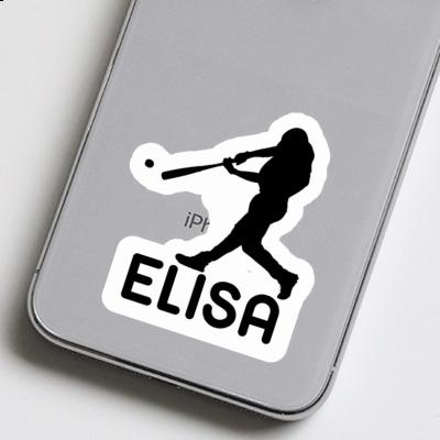 Sticker Baseball Player Elisa Image