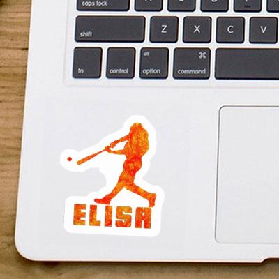 Elisa Sticker Baseballspieler Image