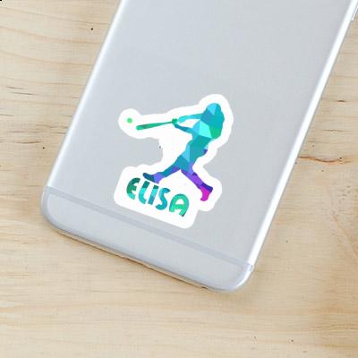 Sticker Baseballspieler Elisa Laptop Image