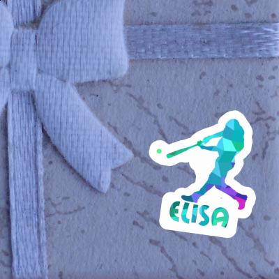 Sticker Baseballspieler Elisa Notebook Image