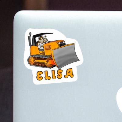 Bulldozer Sticker Elisa Laptop Image