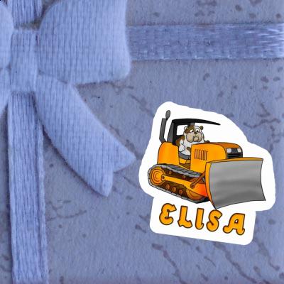 Sticker Bulldozer Elisa Notebook Image