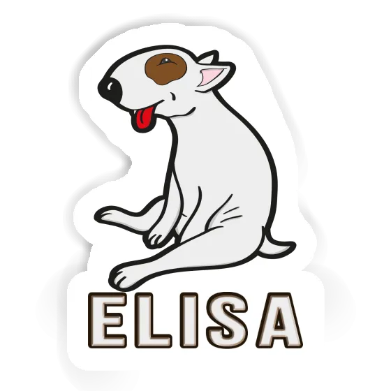 Bull Terrier Sticker Elisa Laptop Image