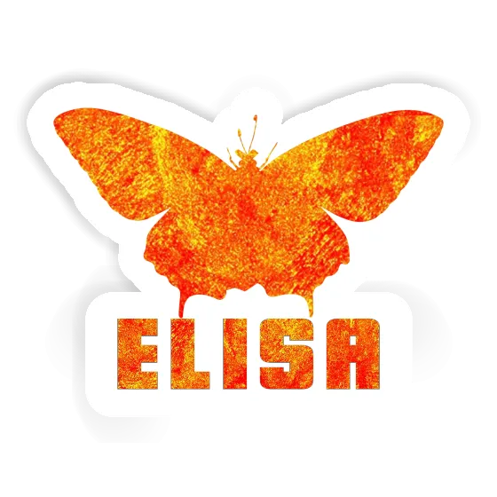 Butterfly Sticker Elisa Laptop Image