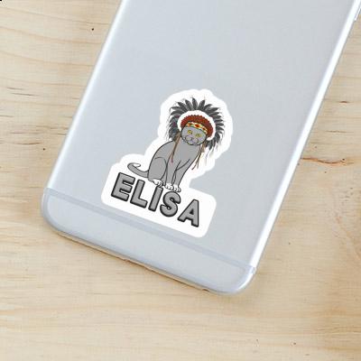 Sticker Elisa Indianer-Katze Laptop Image