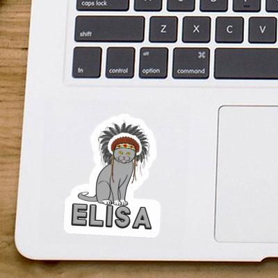 American Indian Sticker Elisa Image