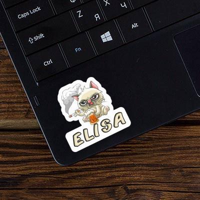 Elisa Sticker Bad Cat Laptop Image