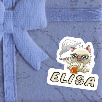 Elisa Sticker Bad Cat Laptop Image