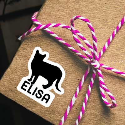 Sticker Elisa Cat Notebook Image