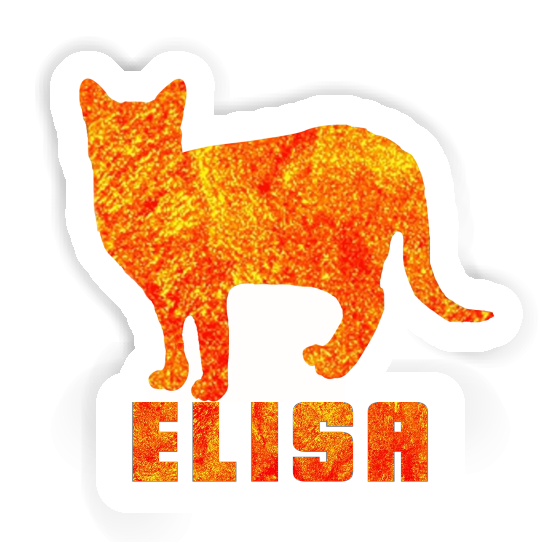 Elisa Autocollant Chat Image