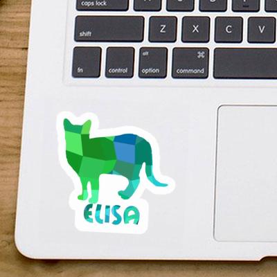 Sticker Elisa Cat Laptop Image