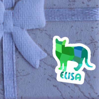 Sticker Elisa Cat Laptop Image