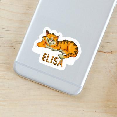 Elisa Sticker Chilling Cat Notebook Image